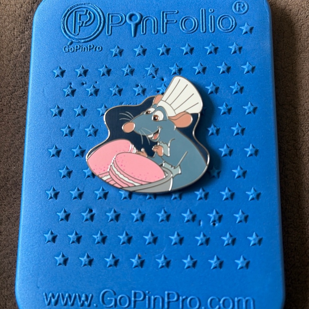 Chef Remy Pink Macaron Enamel Pin